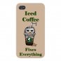 Iced Coffee Fixes Everything Food Humor - FITS iPhone 5 5s Plastic Snap On Case