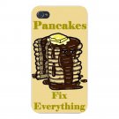 Pancakes Fix Everything Food Humor - FITS iPhone 5 5s Plastic Snap On Case