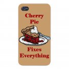 Cherry Pie Fixes Everything Food Humor - FITS iPhone 5 5s Plastic Snap On Case