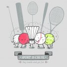 "Sport is Cruel" Funny Anti Sport Gang Get Fat - Rectangle Refrigerator Magnet