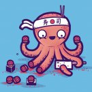 "Octosushi" Octopus Chef Tentacles Sushi Funny  - Rectangle Refrigerator Magnet