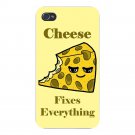 Cheese Fixes Everything Food Humor - FITS iPhone 5 5s Plastic Snap On Case