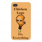 Chicken Legs Fix Everything Food Humor - FITS iPhone 5 5s Plastic Snap On Case