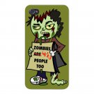 Zombies Were People Funny Undead Sign - FITS iPhone 5 5s Plastic Snap On Case