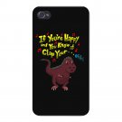If You're Happy.. Can't Clap T-Rex Fun - FITS iPhone 5 5s Plastic Snap On Case