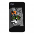 Bad Cats w/ Cop Funny Cartoon Brick Wall - FITS iPhone 5 5s Plastic Snap On Case