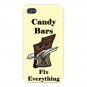 Candy Bars Fix Everything Food Humor - FITS iPhone 4 4s Plastic Snap On Case