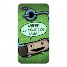 Toilet Paper God Funny Empty Roll Humor - FITS iPhone 4 4s Plastic Snap On Case
