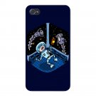 Space Pills Astronaut Aliens Popping - FITS iPhone 4 4s Plastic Snap On Case
