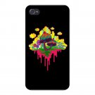 Drippy Mushrooms Hippy Shroom Artwork - FITS iPhone 4 4s Plastic Snap On Case