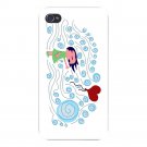 Lost Heart Cute Little Girl Wind Blowing - FITS iPhone 4 4s Plastic Snap On Case