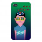 Day Dreaming Imagine Boy Guy w/ Birds - FITS iPhone 4 4s Plastic Snap On Case