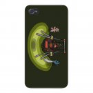 Dino Park Funny Dinosaur on Swing - FITS iPhone 4 4s Plastic Snap On Case