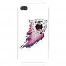 Bear Bolt Lightning Animal Cartoon Logo - FITS iPhone 4 4s Plastic Snap On Case