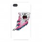 Bear Bolt Lightning Animal Cartoon Logo - FITS iPhone 4 4s Plastic Snap On Case