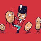 "Nut Cracker" Soldier Doll Kicking Walnuts  - Rectangle Refrigerator Magnet