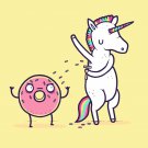 "How Donuts Get Sprinkles" Unicorn Shave Armpits - Rectangle Refrigerator Magnet