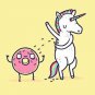 "How Donuts Get Sprinkles" Unicorn Shave Armpits - Rectangle Refrigerator Magnet