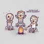 "Zombie Tales" Campfire Stories While Roasting Brain Over Fire - Vinyl Sticker