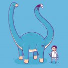 "Someone On Your Level" Dinosaur Brontosaurus Painted Tail - Vinyl Sticker