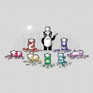 "No Artificial Colorings" Gummy Bears Roll In Fruit & Panda Bear - Vinyl Sticker