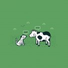 "Identity Crisis" Dalmatian Puppy & Cow Black & White Spots - Vinyl Sticker