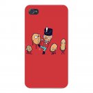 "Nut Cracker" Doll Kicking Walnut Peanut - FITS iPhone 5 5s Plastic Snap On Case