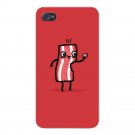 "I'm Delicious" Bacon Slice Eats Itself - FITS iPhone 5 5s Plastic Snap On Case