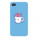 "Coffee With Friends" Mug & Donut Drink - FITS iPhone 5 5s Plastic Snap On Case