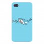 "Barnacle Beard" Whale & Sword Fish Fun - FITS iPhone 5 5s Plastic Snap On Case