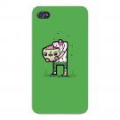 "Self Sufficient" Zombie Eats Own Brain - FITS iPhone 4 4s Plastic Snap On Case