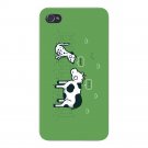 "Identity Crisis" Dalmatian Puppy & Cow - FITS iPhone 4 4s Plastic Snap On Case