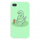 "Free Hugs" Funny Coiled Snake & Mouse - FITS iPhone 4 4s Plastic Snap On Case