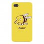 "Buzzin" Funny Bumblebee Drinking Coffee - FITS iPhone 4 4s Plastic Snap On Case