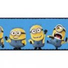 Despicable Me Seatbelt Belt - Minions Standing in Line w/ Expressions on Blue
