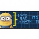 Despicable Me Seatbelt Belt - Minion Math "M1N10N 100% Bad at Math"
