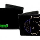Bravest Warriors - Cute Catbug Neon Outline on Black Bi-Fold Wallet