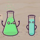 "Overreacting" Chemistry Beakers Not Stable - Plywood Wood Print Poster Wall Art