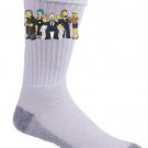 Funny Cartoon & Political TV Show Donut Parody Cast - Crew Socks Pair