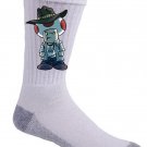 Video Game Parody "Walking Plumbers" Zombie Show Character 2 - Crew Socks Pair