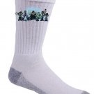 Video Game Parody "Walking Plumbers" Zombie TV Show Cast - Crew Socks Pair