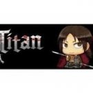 Attack on Titan Seatbelt Belt - Text Logo w/ Miniature Characters Repeating