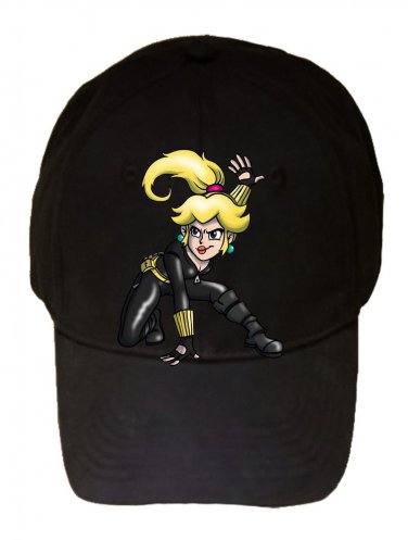 Game Parody "The Plungers" Comic Hero Character 1 - Black Adjustable Cap Hat