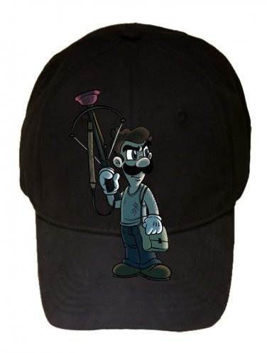 Game Parody "Walking Plumbers" Zombie Character 4 - Black Adjustable Cap Hat