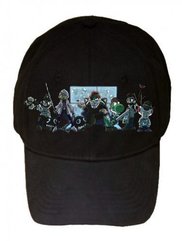 Video Game Parody "Walking Plumbers" Zombie Show Cast - Black Adjustable Cap Hat