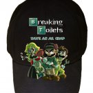 Video Game Parody "Breaking Toilets" TV Show Logo - Black Adjustable Cap Hat