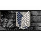 Attack on Titan Seatbelt Belt - Military Corps Seal Crest Logos Repeating