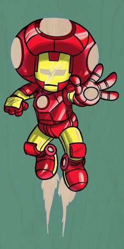 Parody "The Plungers" Comic Character 4 - Plywood Wood Print Poster Wall Art