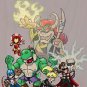 Parody "The Plungers" Comic Super Heroes - Plywood Wood Print Poster Wall Art