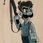 Parody "Walking Plumbers" TV Character 4 - Plywood Wood Print Poster Wall Art